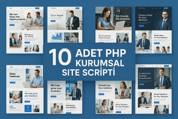 10 Adet Php Kurumsal Site Scripti 1
