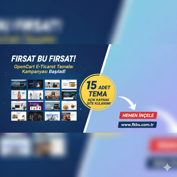 15 Adet Opencart E Ticaret Teması